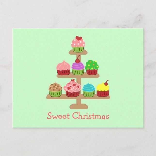 Sweet Cupcakes Christmas Cards (Front)