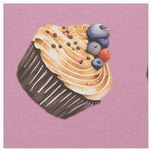 Sweet Cupcakes Pattern Fabric