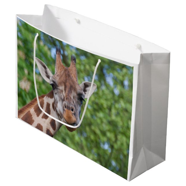 Sweet Curios Giraffe Large Gift Bag (Front Angled)