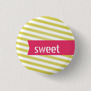 Sweet customisable flair 3 cm round badge