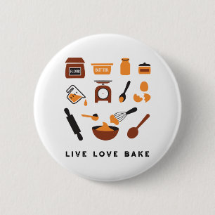 Sweet Cute Baking Tools Art 6 Cm Round Badge