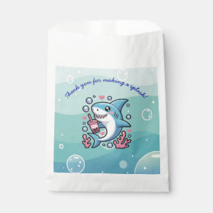 Sweet Cute Kawaii Boba Shark Baby Shower Favour Bags