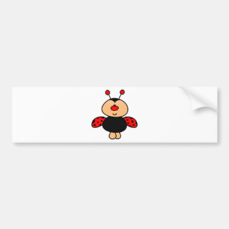 sweet cute ladybug bumper sticker