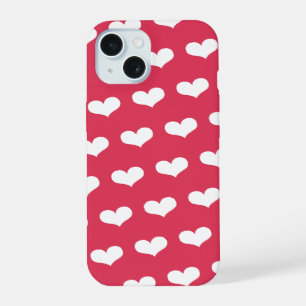 Sweet Cute Love Hearts Pattern Valentine's Day iPhone 15 Case