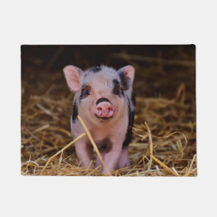Sweet Cute Pig Doormat