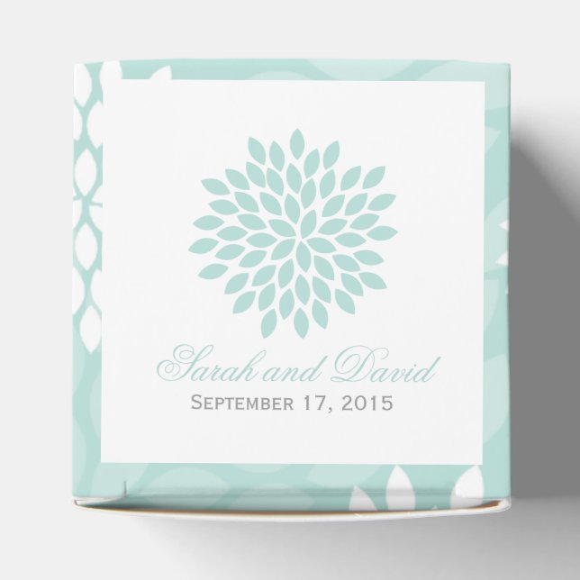 Sweet Dahlias Wedding Favour Box (Top)