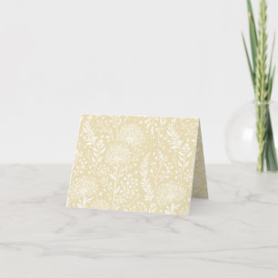 Sweet Dandelion Neutral - Golden Wheat Thank You Card