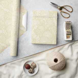 Sweet Dandelion Neutral - Golden Wheat Wrapping Paper