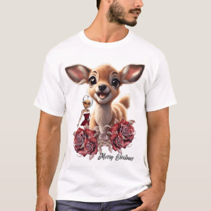 Sweet deer and cute elves  T-Shirt