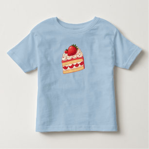 Sweet Delight: Strawberry Shortcake glossy Toddler T-Shirt
