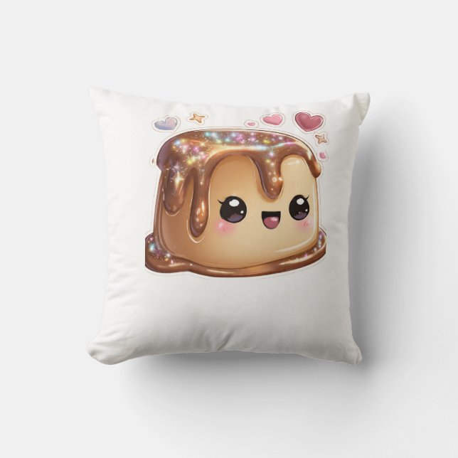 Sweet Dessert Graphic White Tee Cushion (Front)