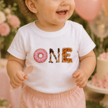 Sweet Dessert One Baby First Birthday T-Shirt |