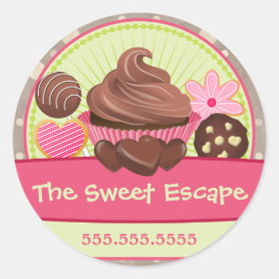 Sweet Desserts Classic Round Sticker