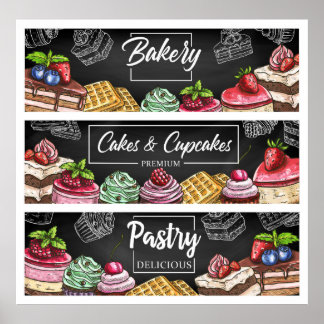 Sweet desserts poster