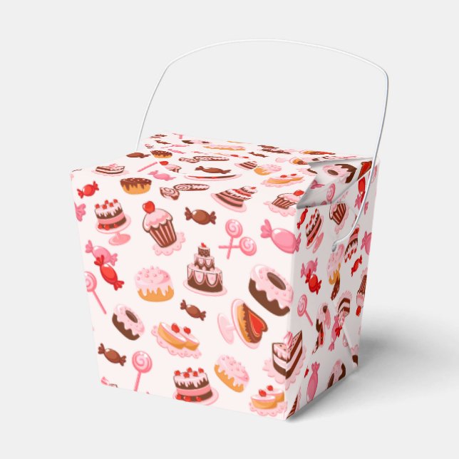 Sweet Desserts Tent Favour Box (Front Side)
