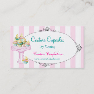 Sweet Destiny Couture Cupcakes Business Card
