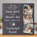 Sweet Dog Dad Personalised Father's Day Pet Photo Plaque<br><div class="desc">"Any man can be a father , but it takes someone special to be Your Dog Dad ." ! This Fathers Day give Dad a cute personalised pet photo plaque from his best friend. Personalise with the dog's name & favourite photos. This dog dad fathers day plaque will be a...</div>