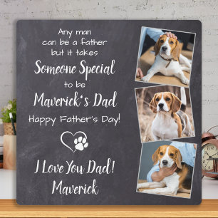 Sweet Dog Dad Personalised Father's Day Pet Photo Plaque