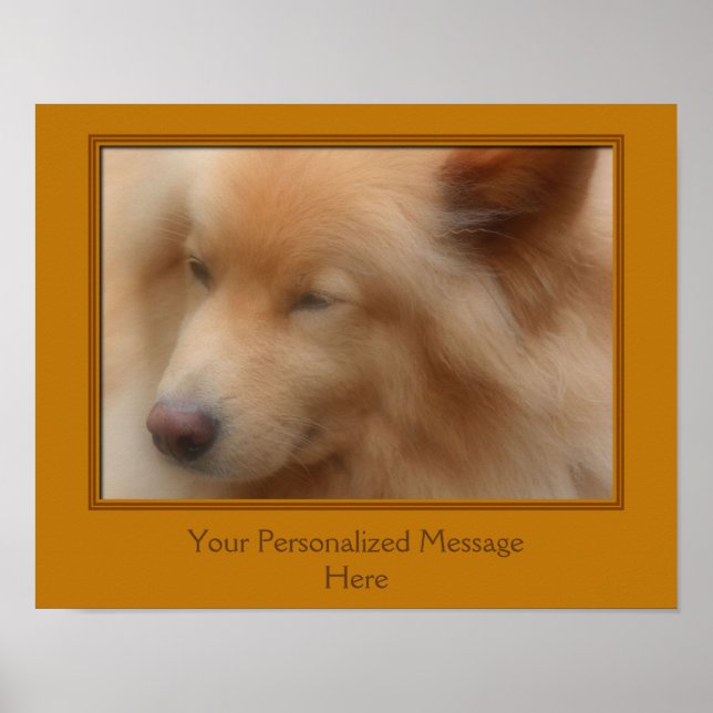 Sweet Dog Face Personalised Poster (Front)
