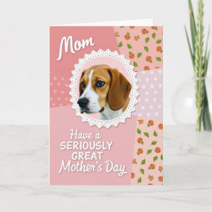 Sweet Dog Moms Day Card