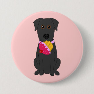 Sweet Dog Pink 7.5 Cm Round Badge