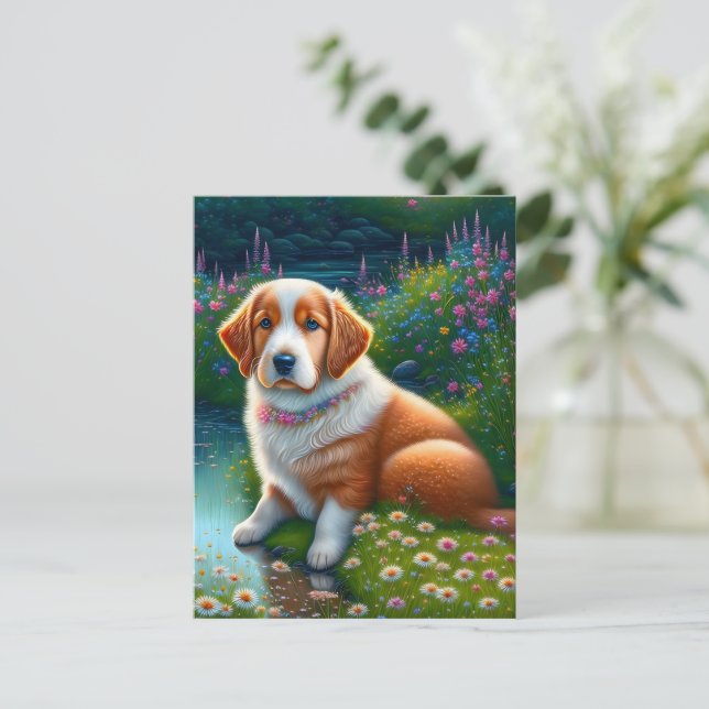 sweet dog postcard (Standing Front)