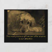 Sweet Dog with Inspirational Quote.