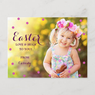 Sweet Dots Photo Easter Postcard