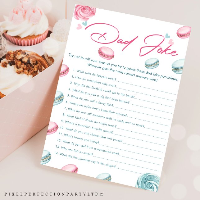 Sweet Doughnut Baby Shower Dad Joke Game Card (Creator Uploaded)