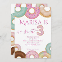 Sweet Doughnut Birthday | Colourful Kids Party - 