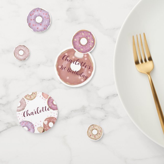 Sweet Doughnut Birthday Table Confetti (Group)