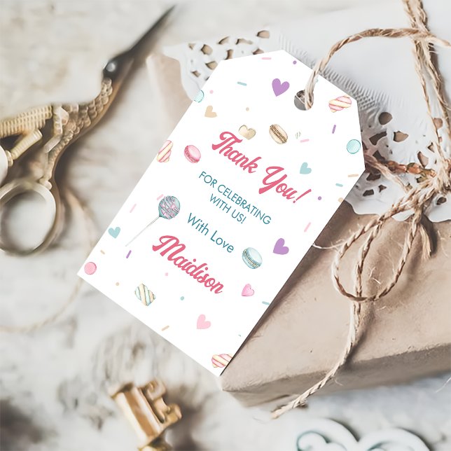 Sweet Doughnut Cute Colourful Gift Tag (Creator Uploaded)