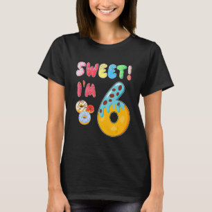 Sweet Doughnut It's My 6th Birthday  6 Years Old T-Shirt