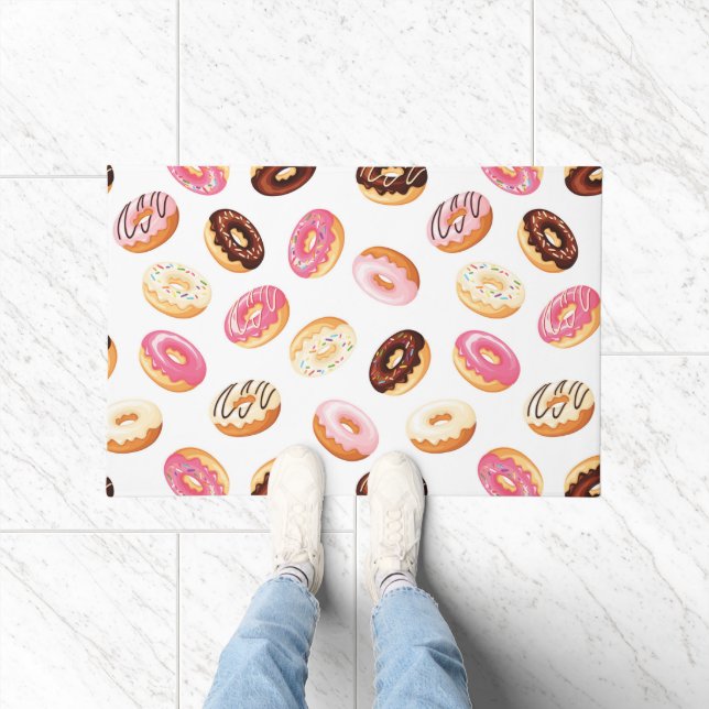 Sweet Doughnut Pattern Doormat (Indoor)