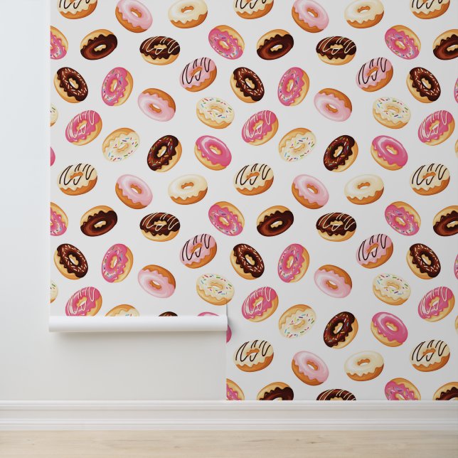 Sweet Doughnut Pattern Wallpaper (Application)
