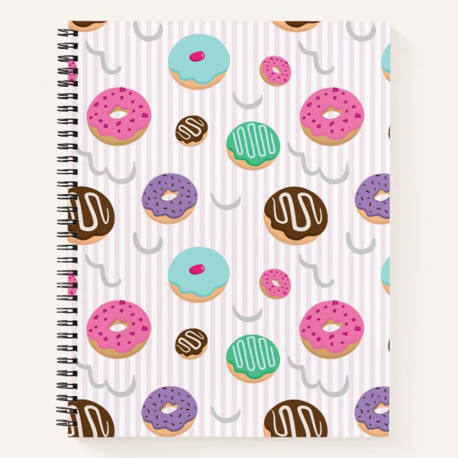 Sweet Doughnuts Bakery Spiral Notebook (Front)