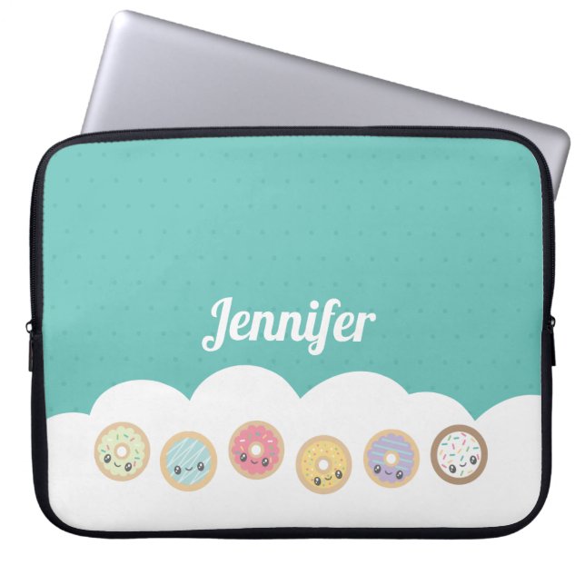 Sweet Doughnuts Laptop Sleeve (Front)