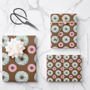 Sweet Doughnuts Series Design 6 Wrapping Paper Sheet