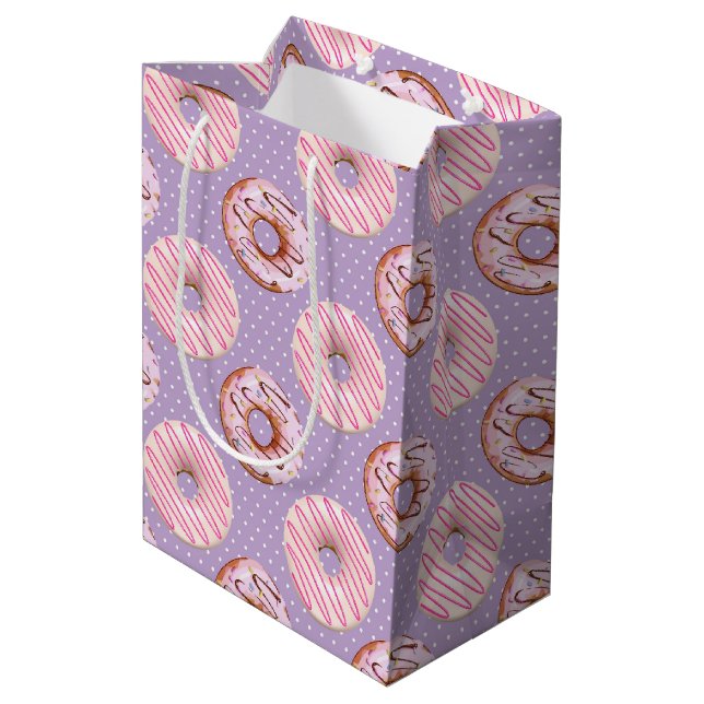 Sweet Doughnuts Series Design 9  Medium Gift Bag (Back Angled)