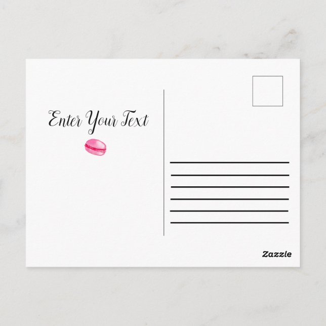 Sweet doughnuts with colourful glaze ceramic ornam postcard (Back)