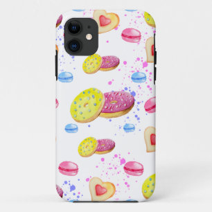 Sweet doughnuts with colourful glaze pattern Case-Mate iPhone case