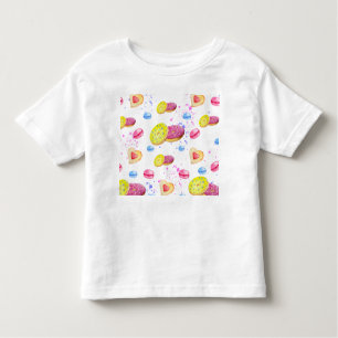 Sweet doughnuts with colourful glaze pattern toddler T-Shirt