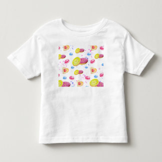 Sweet doughnuts with colourful glaze pattern toddler T-Shirt