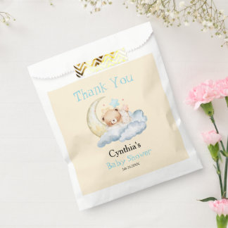 Sweet dream teddy bear Boy baby Shower Favour Bag