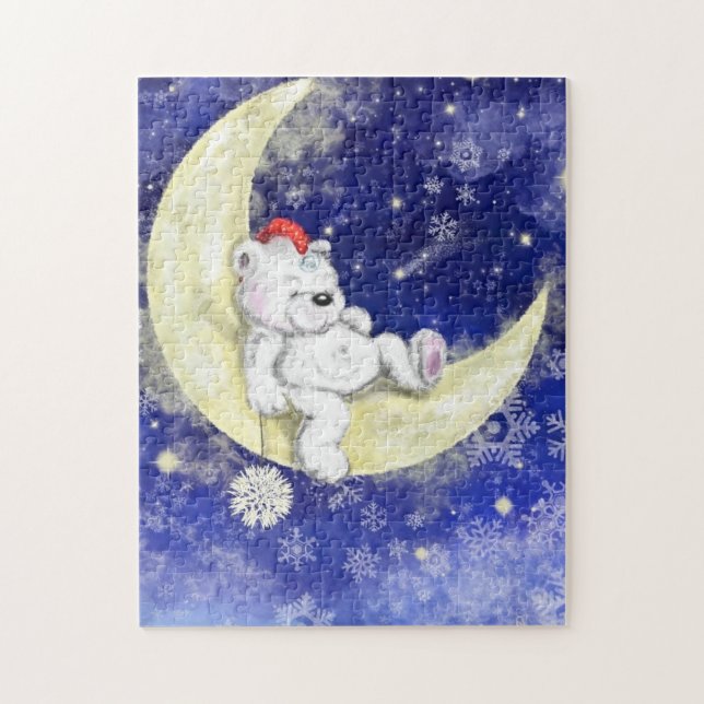 Sweet Dreaming Little Bear - Cute Jigsaw Puzzle (Vertical)
