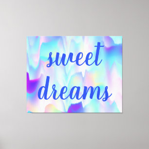 Sweet Dreams Abstract Northern Lights Canvas Print
