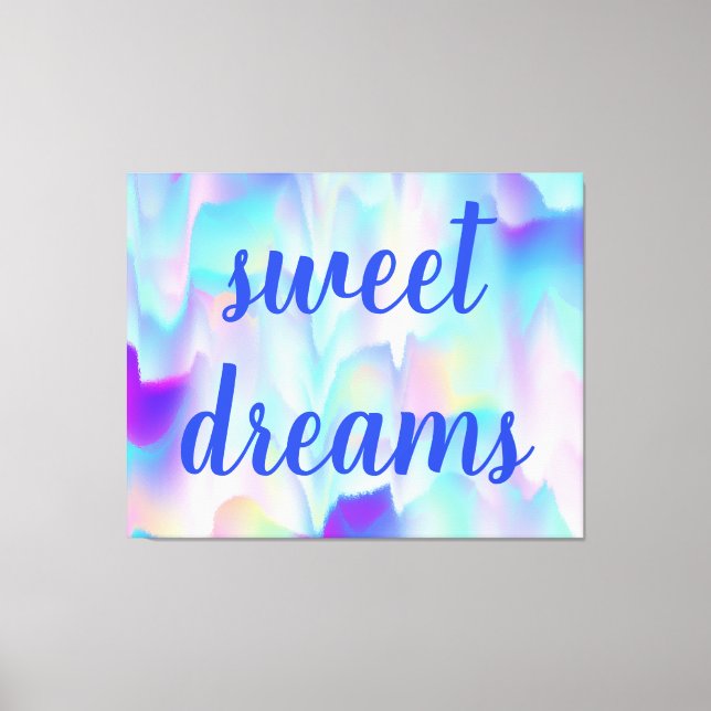 Sweet Dreams Abstract Northern Lights Canvas Print (Front)