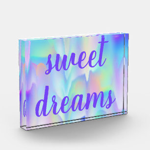 Sweet Dreams Abstract Northern Lights Photo Block