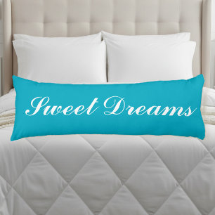 Sweet dreams Azure blue body pillow design