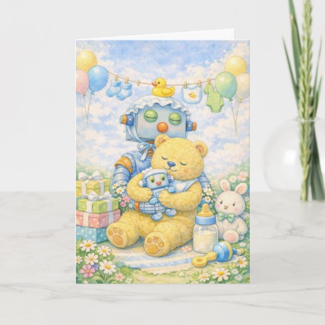 Sweet Dreams Baby – A Gentle Hug for a New Arrival Card (Front)